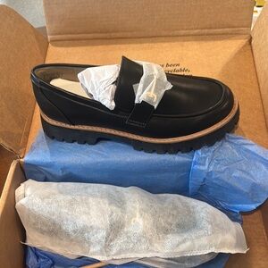 Black Leather Loafers